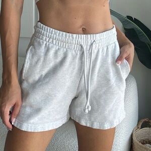 TNA Cozy Gray Shorts